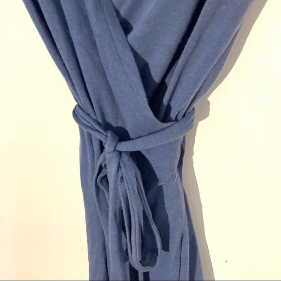aerie Knit Wrap Dress Marbled Blue Medium FINAL SALE - Picture 4 of 8